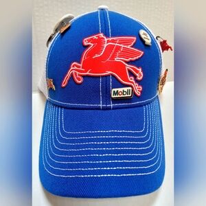 Mobil Oil Gas Red Pegasus Ball Cap Vintage New Stock NEW